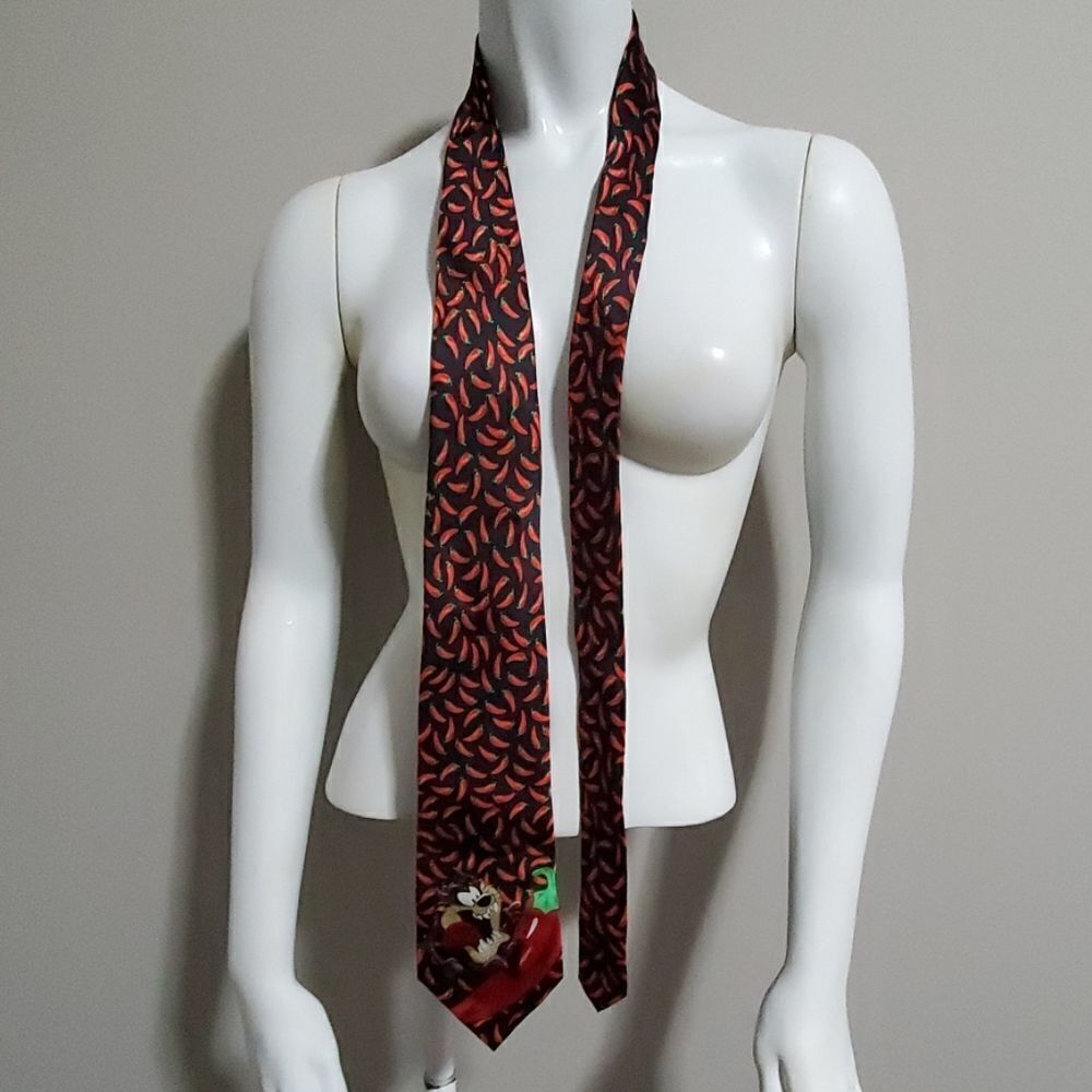 Looney Tunes Pepper Patterned Silk Tie